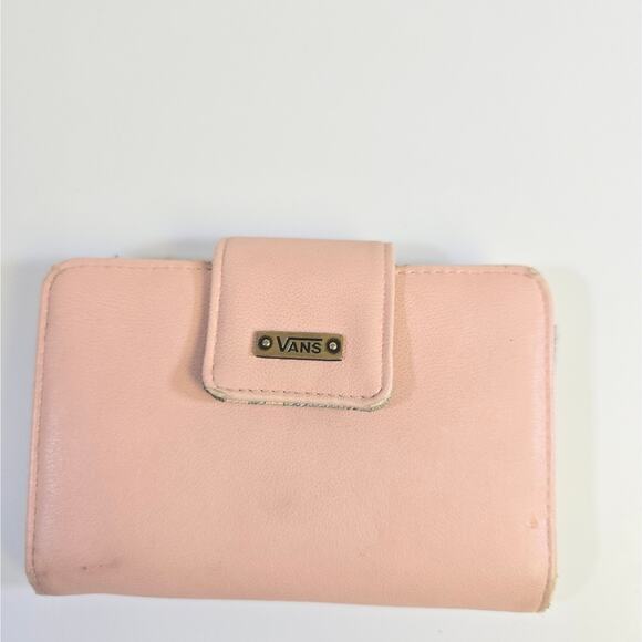 Vans Pink Tropical Themed Bi-fold Wallet with Tons of Pockets - Picture 1 of 16